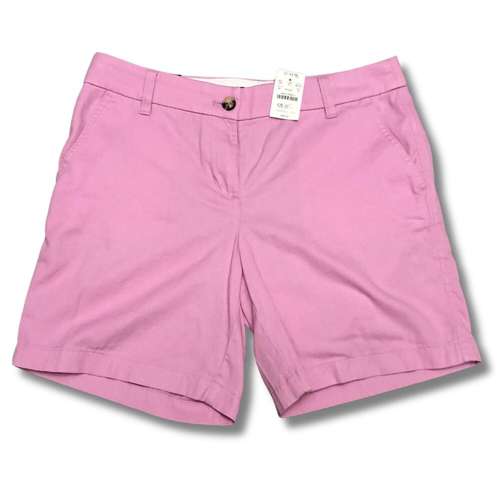 J.Crew Women’s 7" Cotton Shorts | Pink | Size 6 NWT